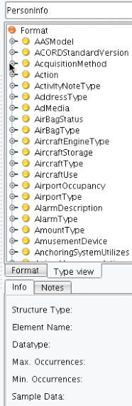 ACORD XSD Managment Type View