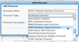 MIME Multipart Output Processor Name the Processor Panel
