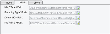 MTOM Ouput Processor XPath configuration tab