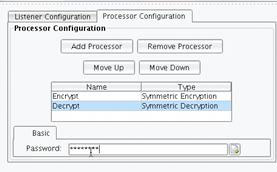 Symmetric Decryption & Encryption Processor Password Panel