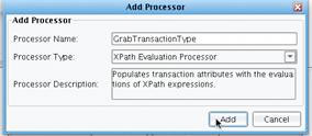XPATH Evaluation Processor Name the Processor Menu