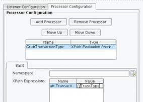 XPATH Evaluation Processor Configuration Panel