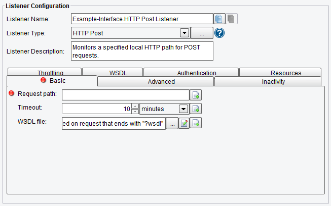 HTTP POST Basic Listener Configuration in PilotFish Engine