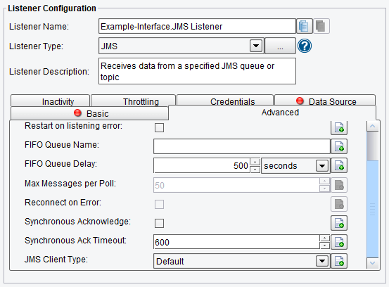  JMS Listener/Adapter Advanced Configuration Options in PilotFish