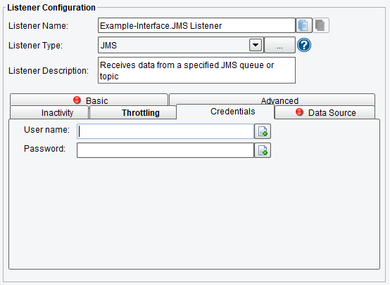 JMS Listener Authentication Options in PilotFish Integration Engine